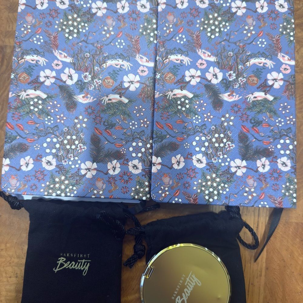 Floral Notebook and Compact Mirror Set - Picture 5 of 8